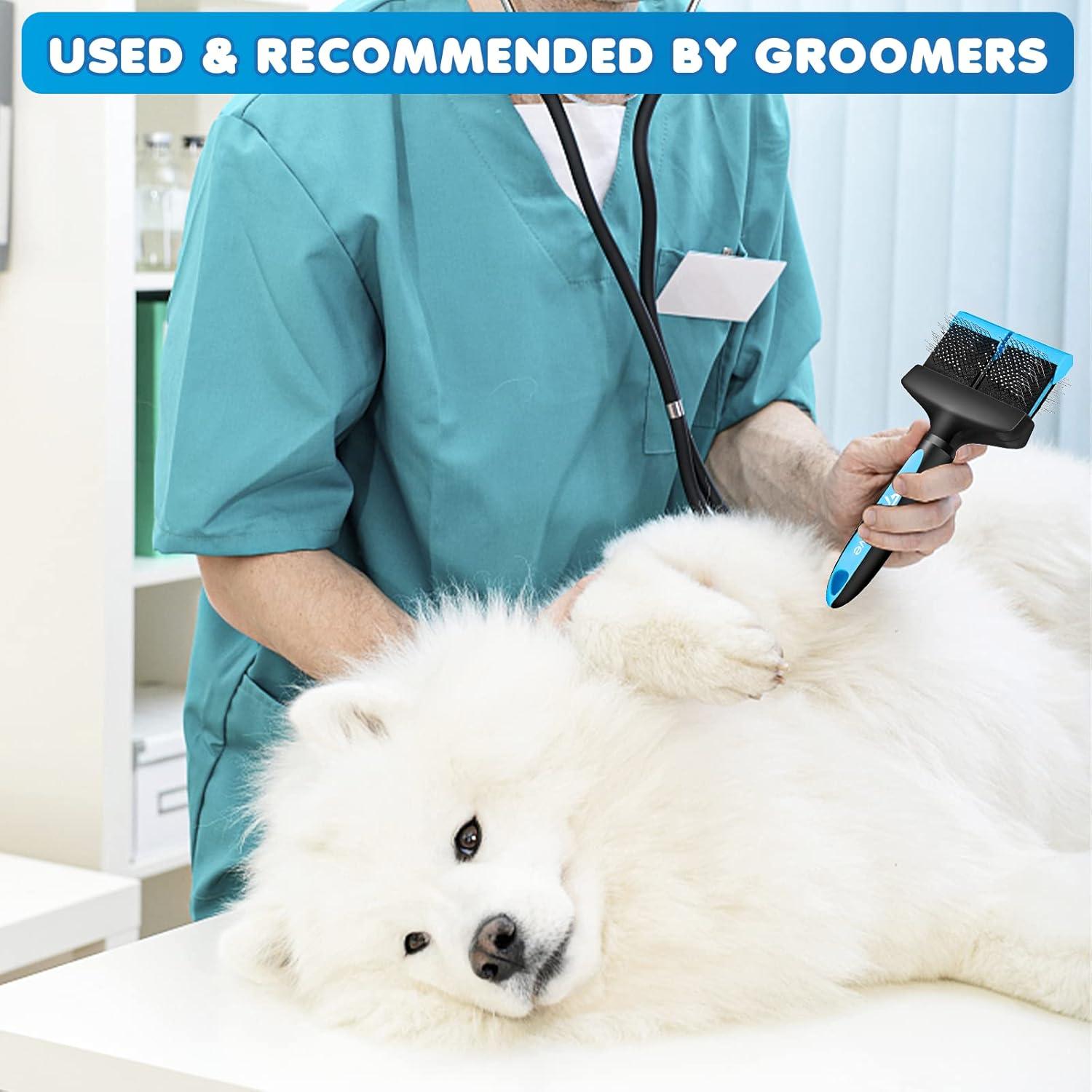 Cepillo Dual Flex iToleeve para Perros y Gatos - Aseo Suave