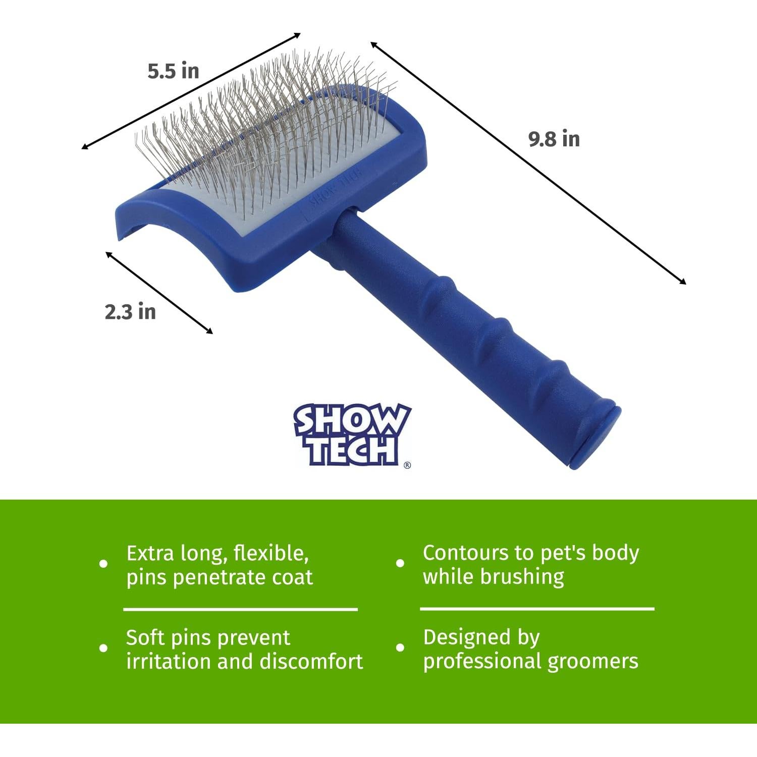 Cepillo Slicker Show Tech Tuffer Than Tangles Mediano para Perros