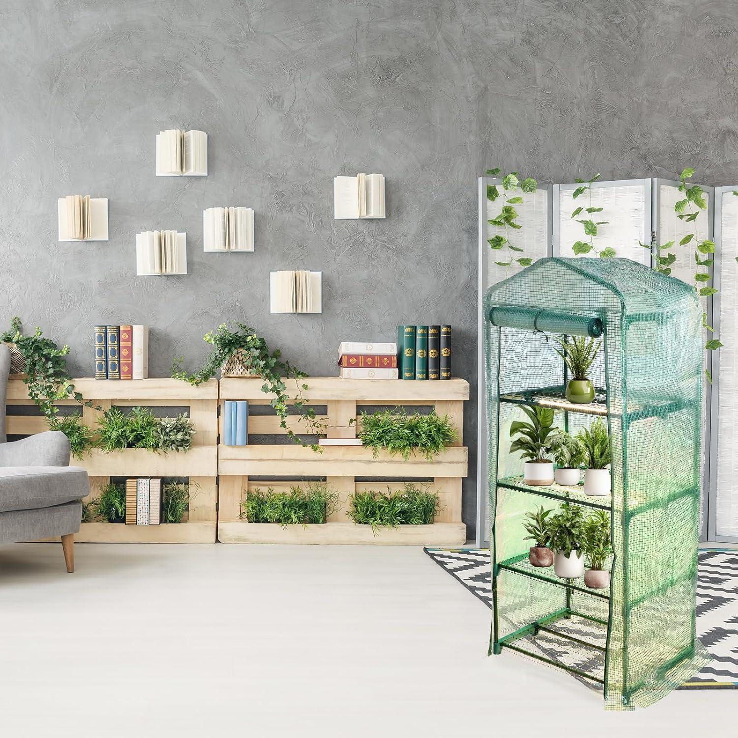 Invernadero Mini 4 Niveles Baquler con 2 Luces de Crecimiento