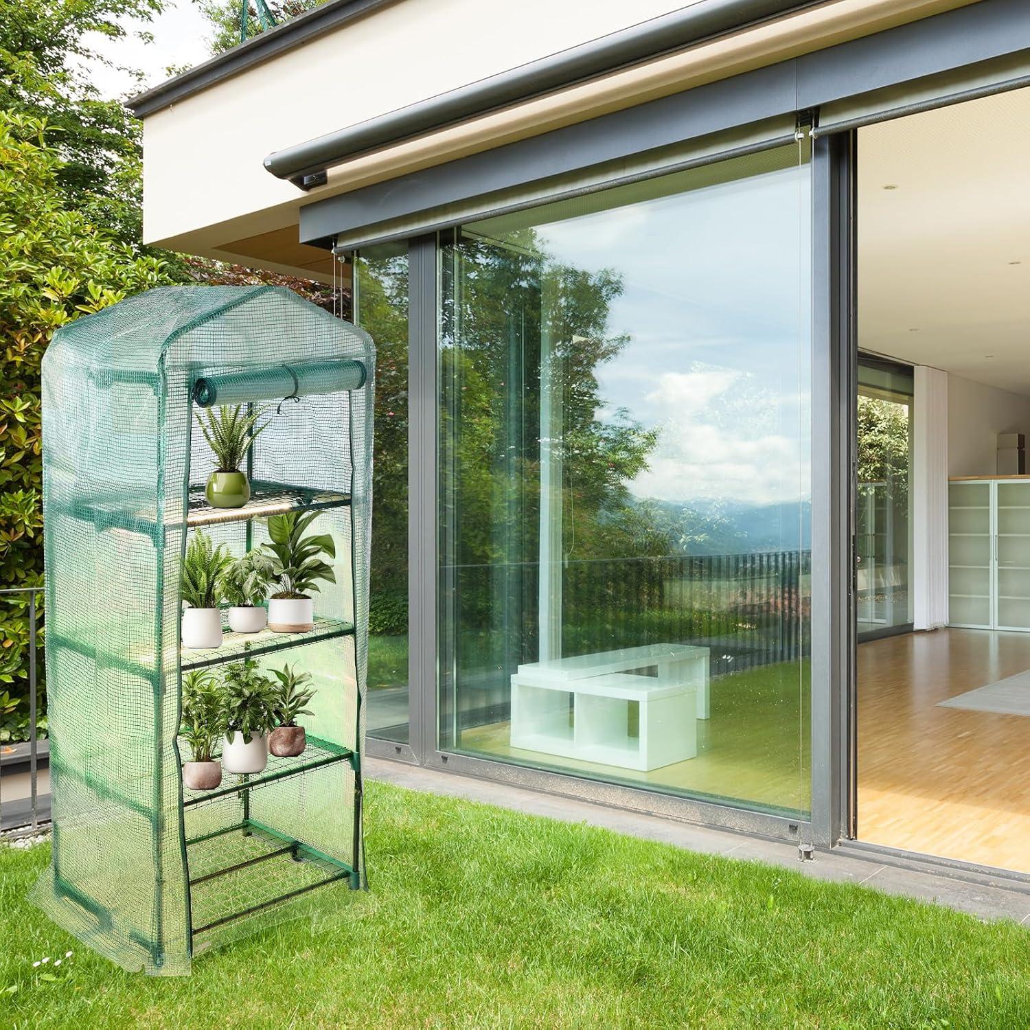 Invernadero Mini 4 Niveles Baquler con 2 Luces de Crecimiento