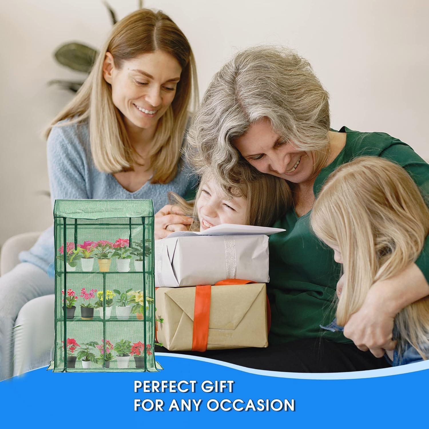 Mini Invernadero Portátil Purlyu 4 Niveles 152.4x88.9x40.6cm