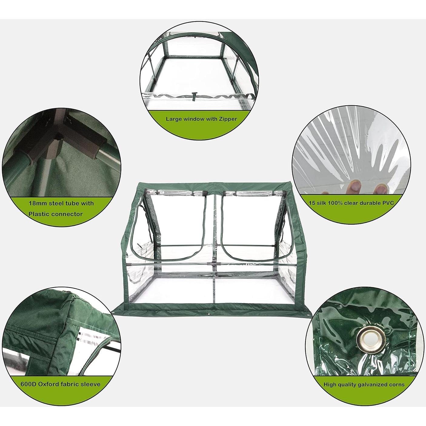 Invernadero Portátil Breda DB-1 125x95x95cm PVC para Jardín