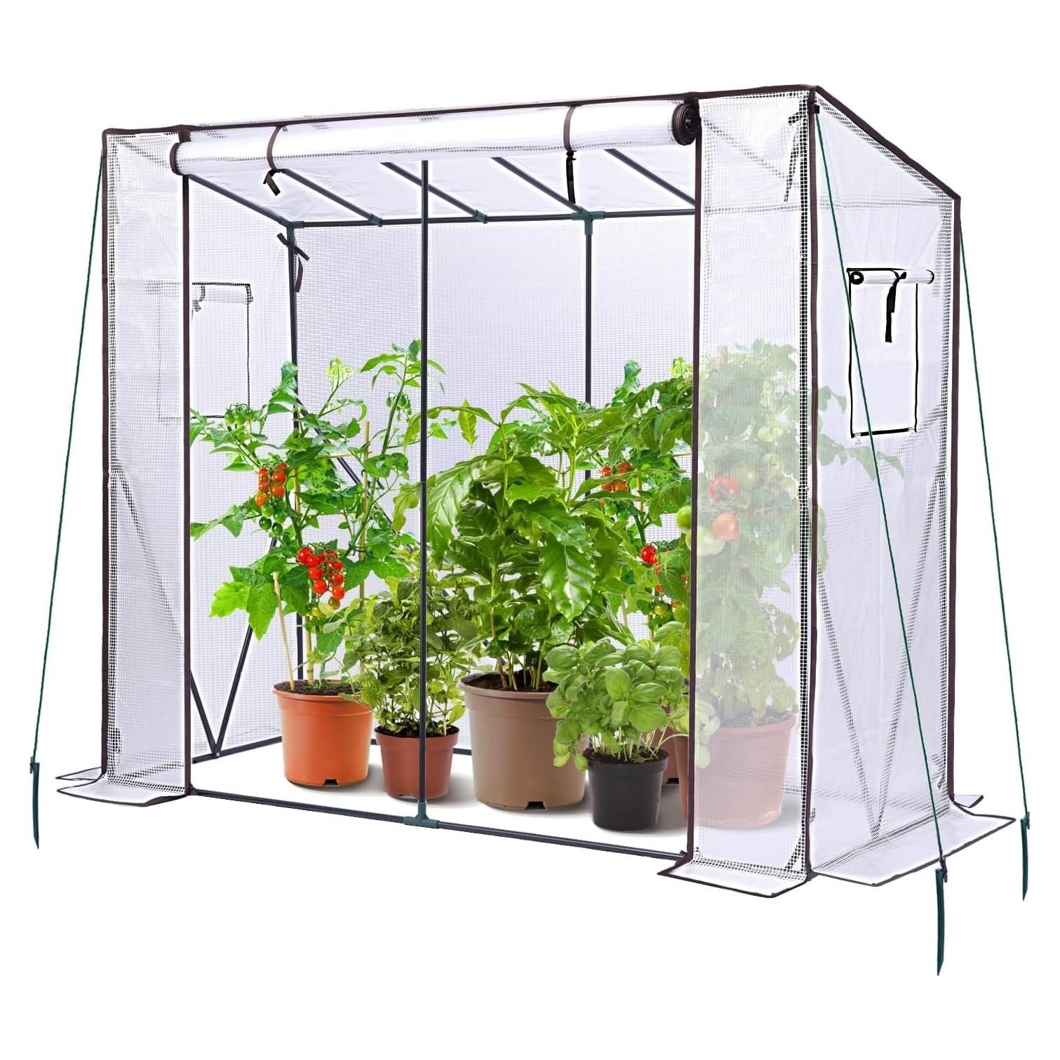 Invernadero Ohuhu para Tomates 2.0x0.76 m con Puerta Cremallera