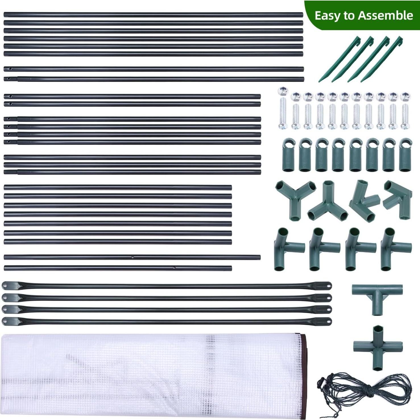 Invernadero Ohuhu para Tomates 2.0x0.76 m con Puerta Cremallera