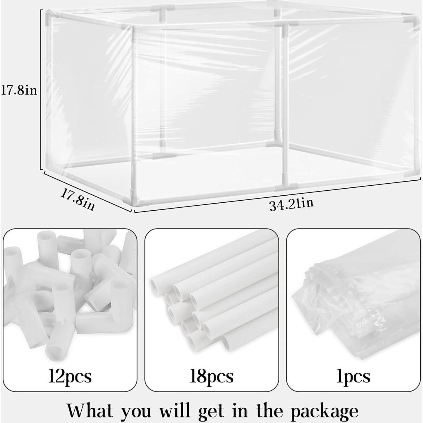 Invernadero Mini Desmontable Warmfarm 88.9x45.2 cm PVC PE
