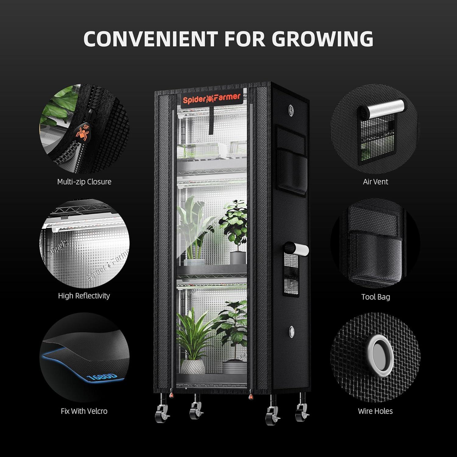 Soporte para Plantas Spider Farmer SF-PlantStand60 4 Niveles 9.57 kg