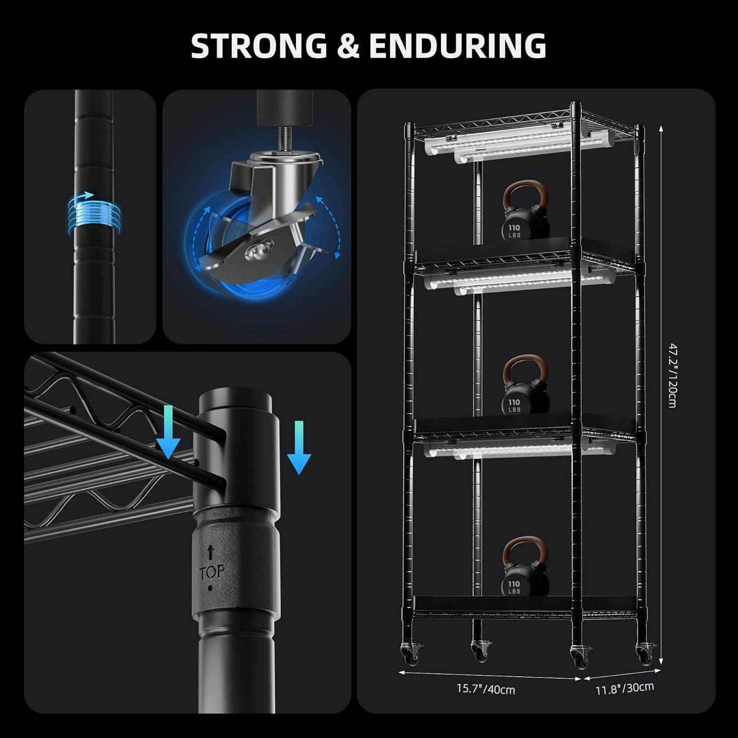 Soporte para Plantas Spider Farmer SF-PlantStand60 4 Niveles 9.57 kg