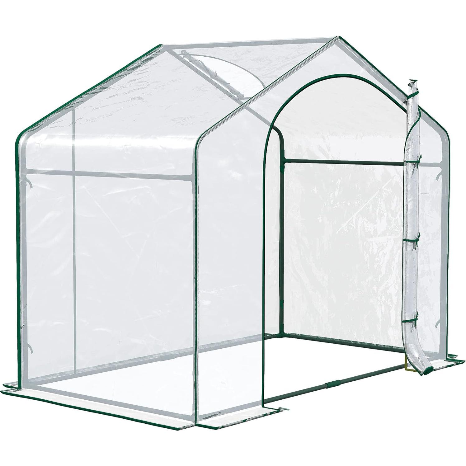 Invernadero Portátil Outsunny 1.83x0.99 m PVC Acero