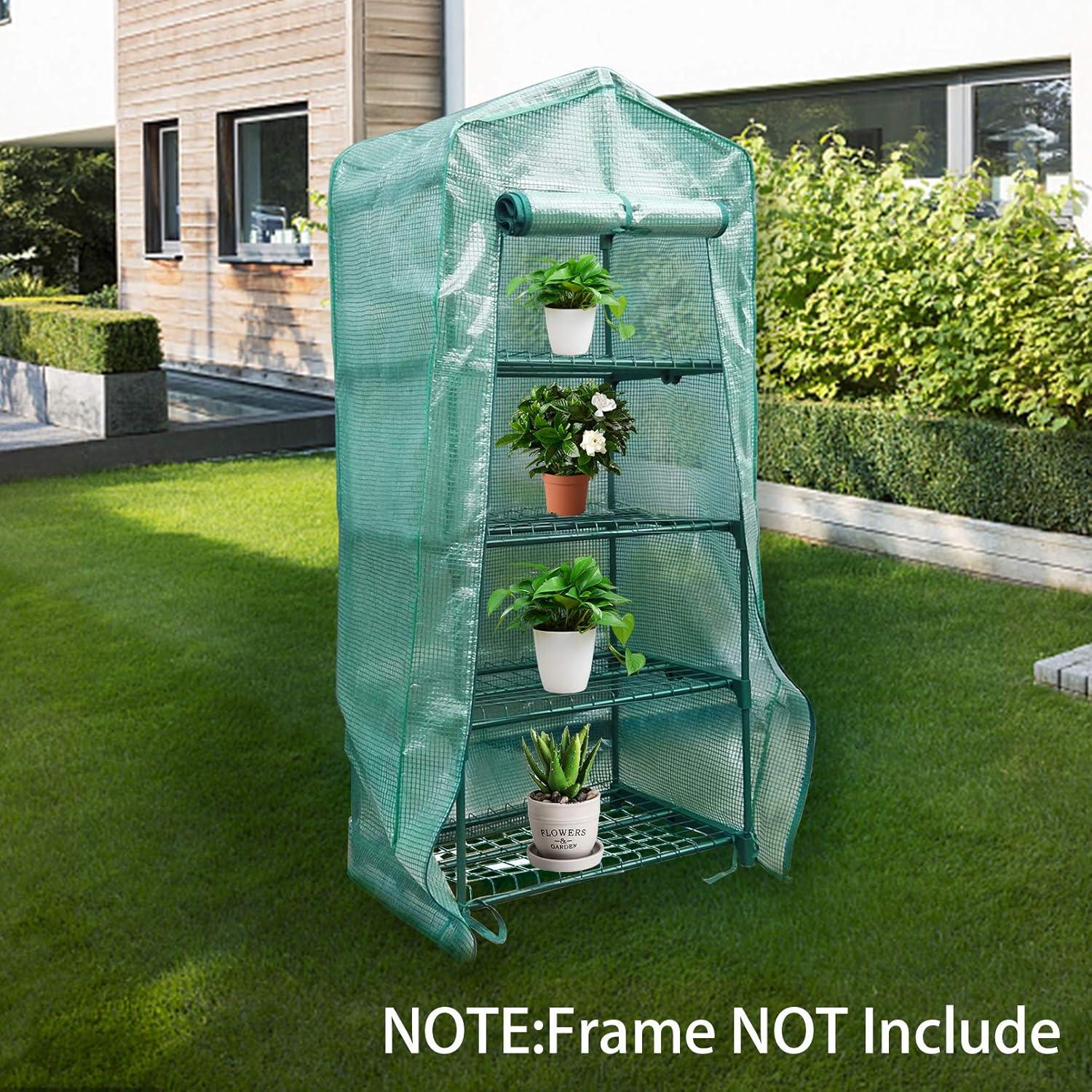 Cubierta de Invernadero Sfcddtlg PE 160x69x49 cm con Cremallera