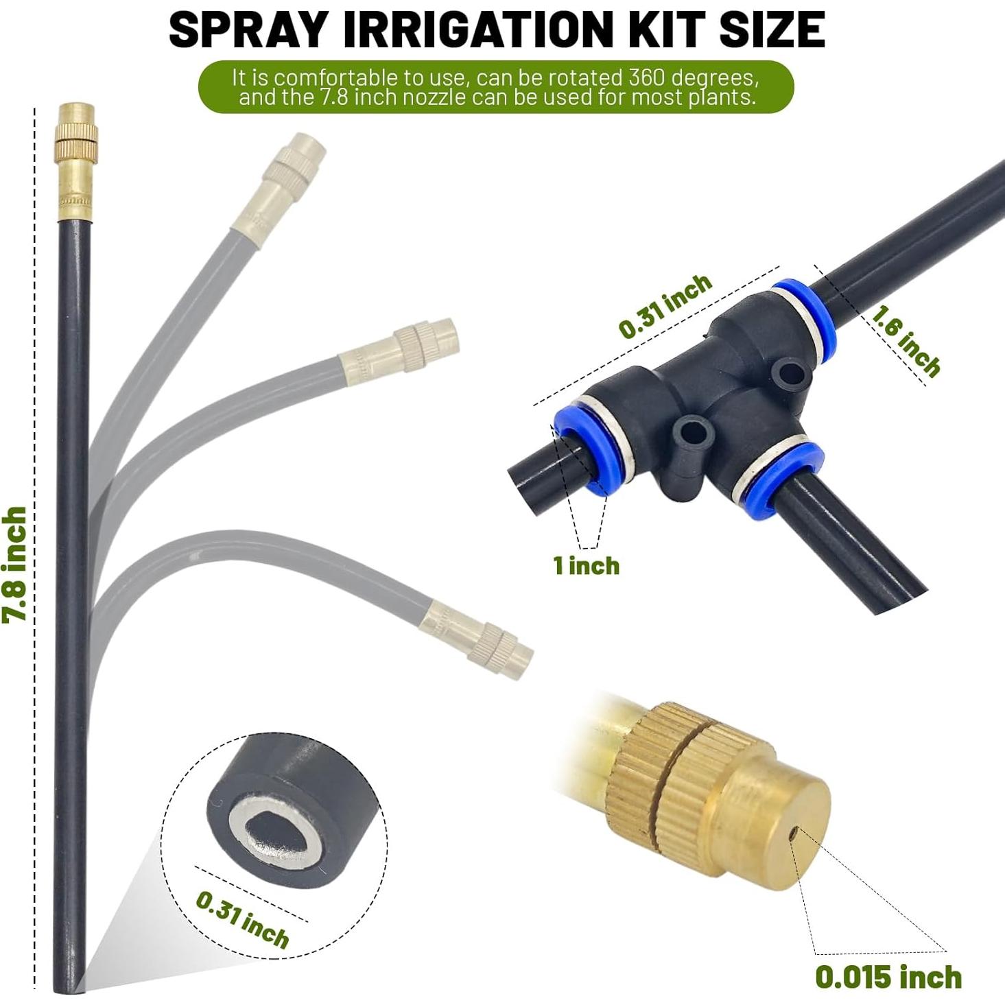Sistema de Riego por Goteo Thiswing 15.24 m con 16 Boquillas