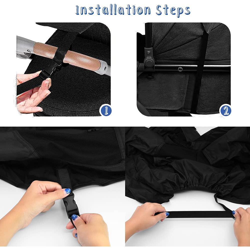 Cubierta de Sombra Impermeable para Cochecito Bebé JW0518B