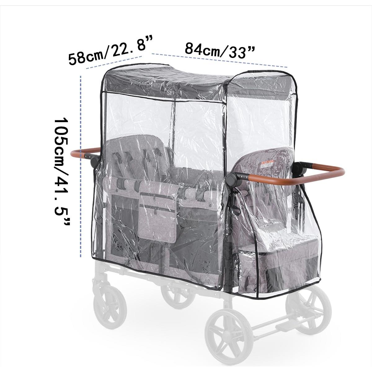 Cubierta de Lluvia SeedFuture para Carro de Paseo W4 - Impermeable y a Prueba de Viento