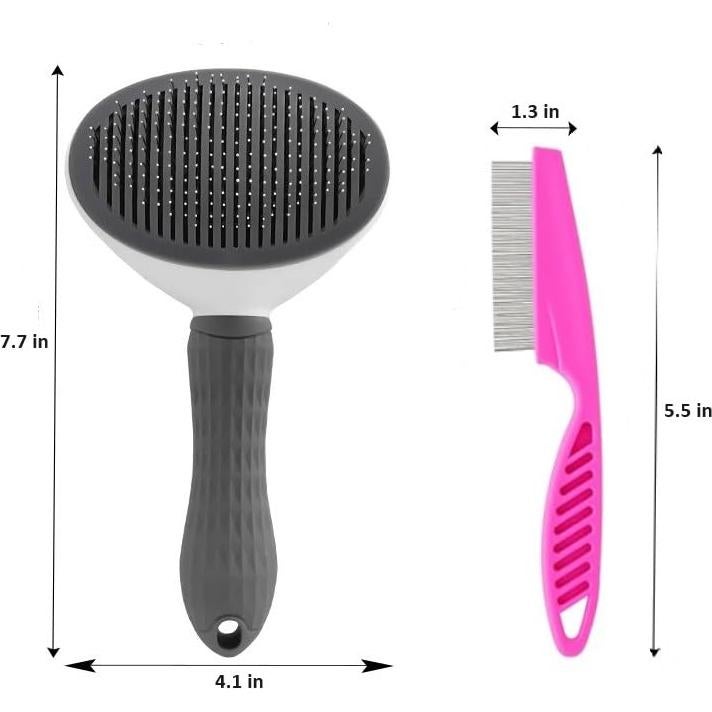 Cepillo Autolimpiante SLPET para Perros y Gatos - 13.9x23.7cm