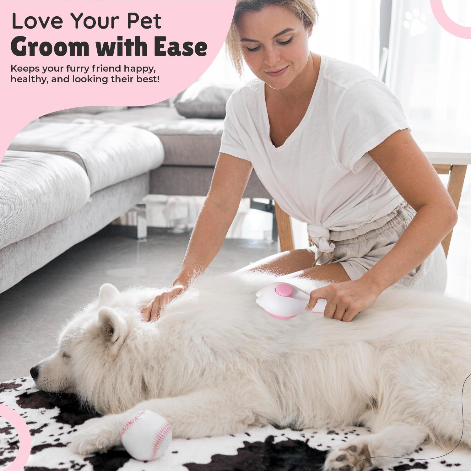 Cepillo Slicker Autolimpiante Petsupply Guy para Perros y Gatos