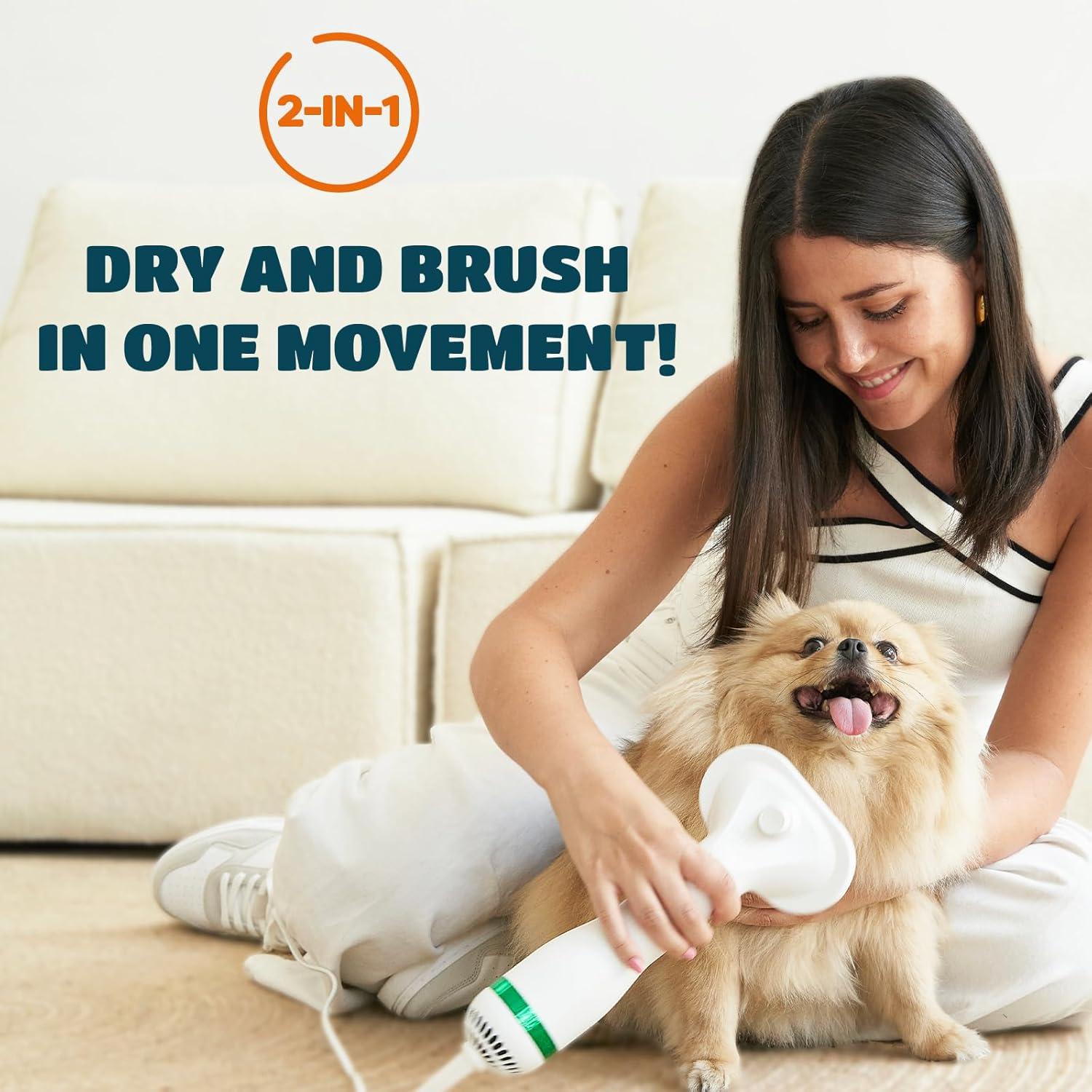 Secador de Pelo 2 en 1 para Perros y Gatos KUUBIA 300W