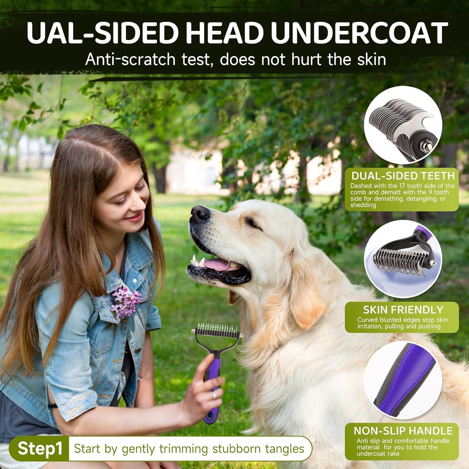 Kit de Aseo para Mascotas COZYGIFT - 3 Piezas Verde