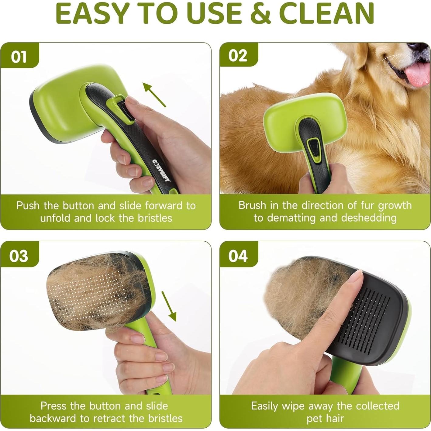 Kit de Aseo para Mascotas COZYGIFT - 3 Piezas Verde