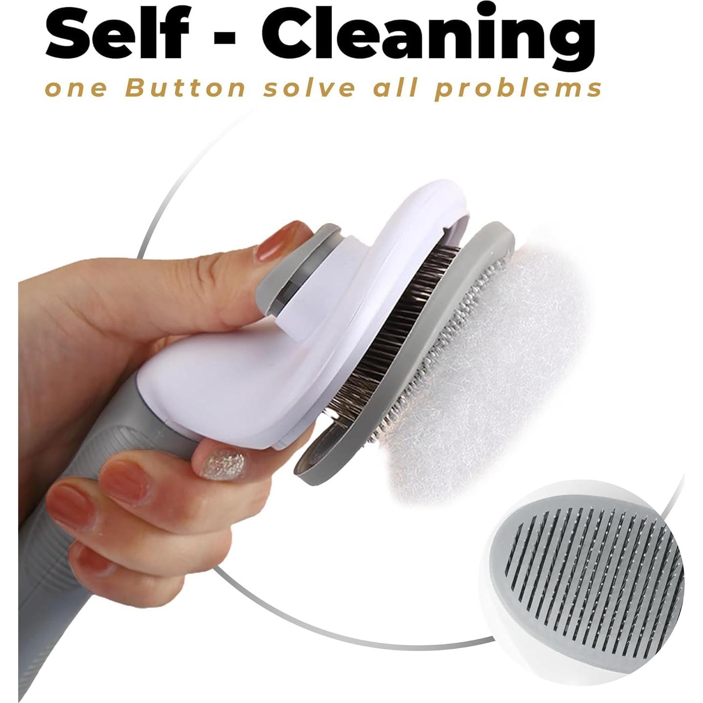 Cepillo Limpiador Automático HUWEIHUA para Perros y Gatos