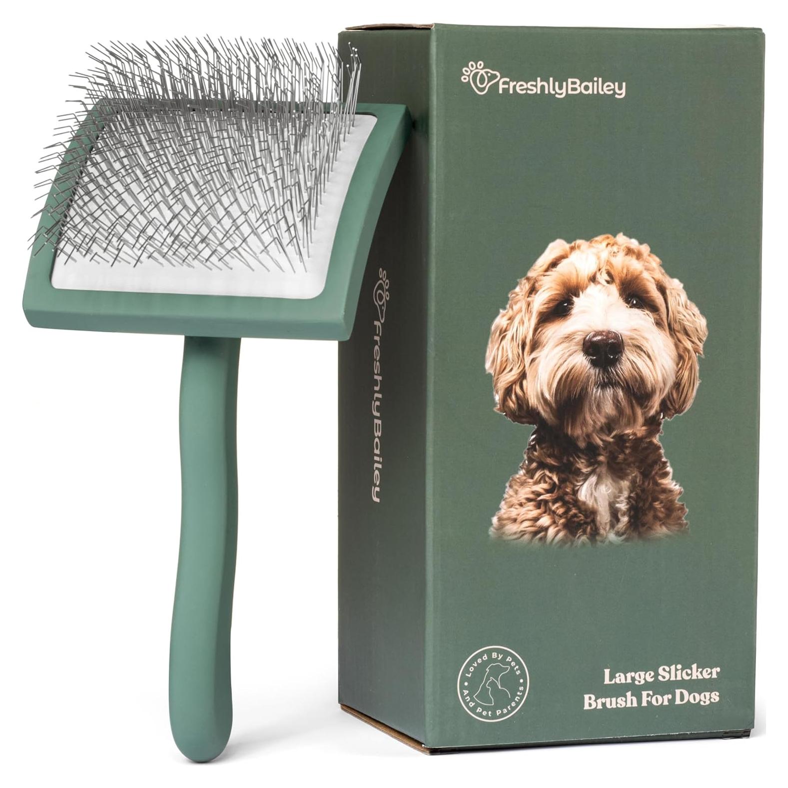 Cepillo Slicker Grande Freshly Bailey para Doodles y Huskies