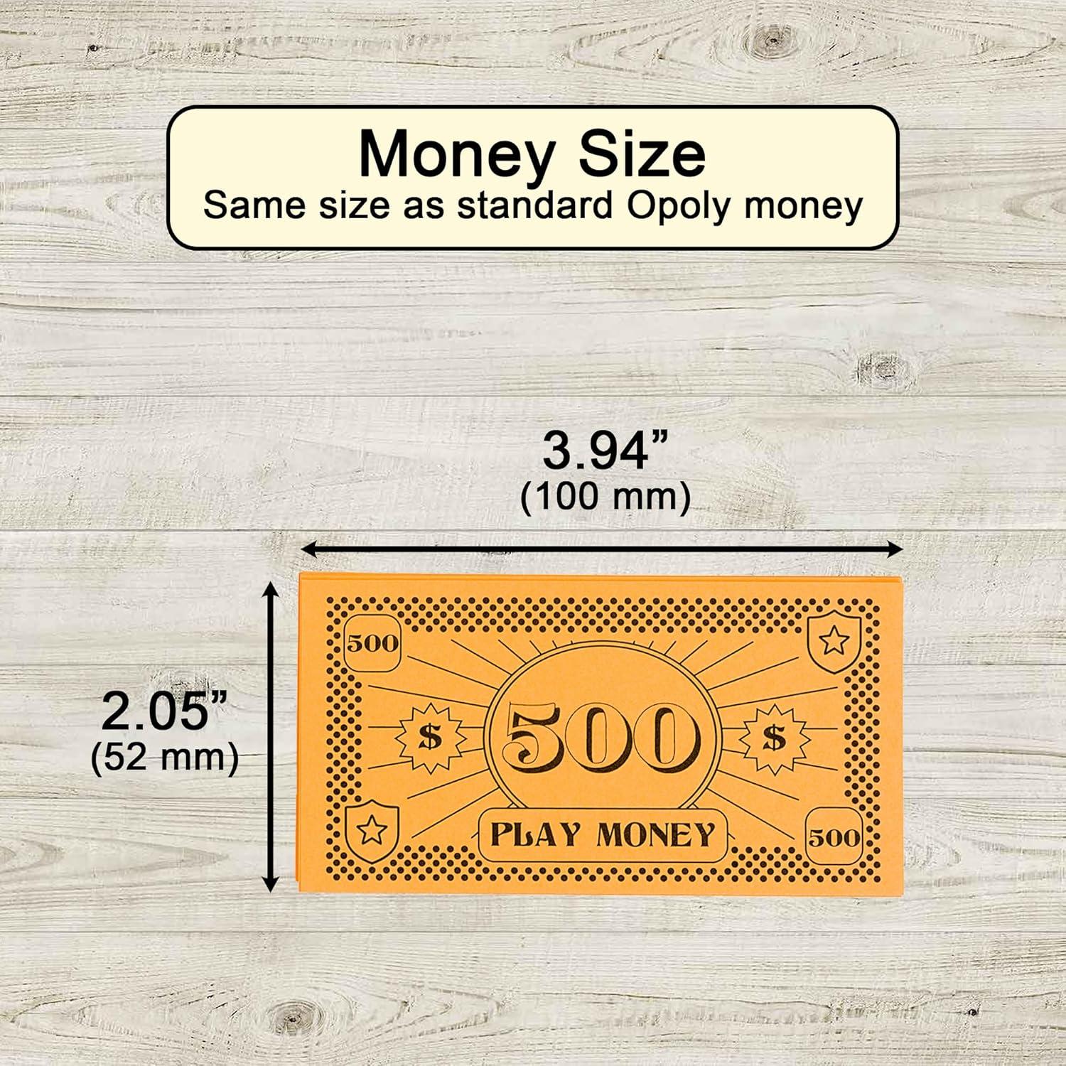 Dinero Falso para Juegos de Mesa Apostrophe Games - 800 Piezas