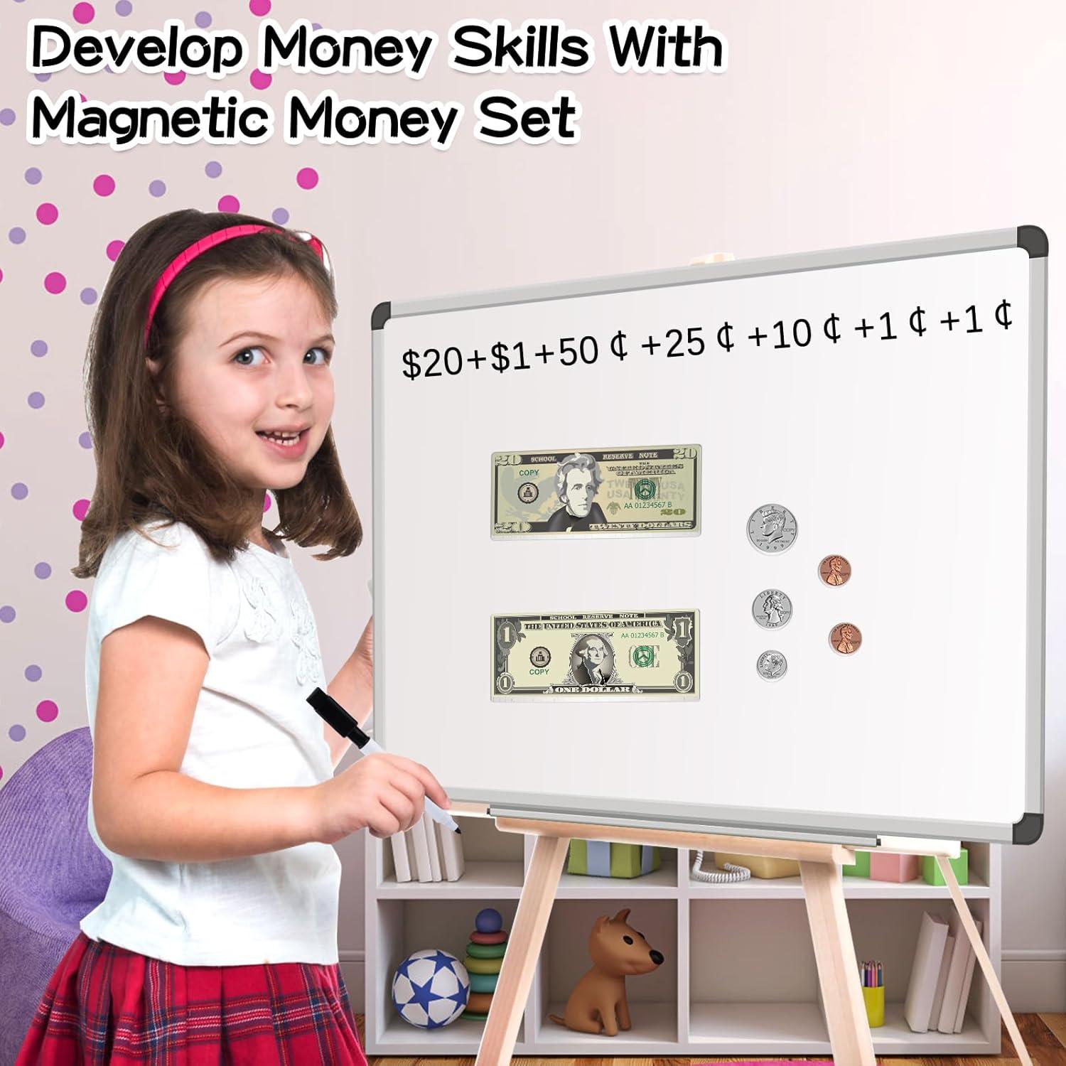 Dinero Magnético Distasio para Niños - 73 Piezas Educativas