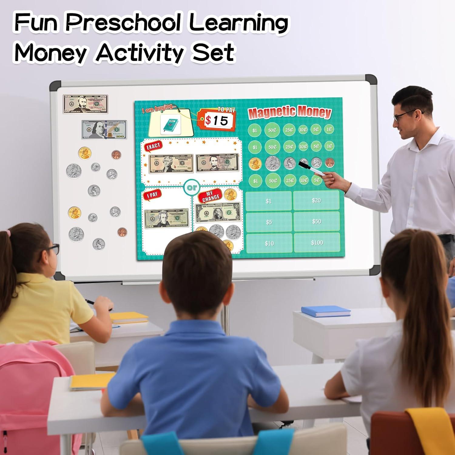 Dinero Magnético Distasio para Niños - 73 Piezas Educativas