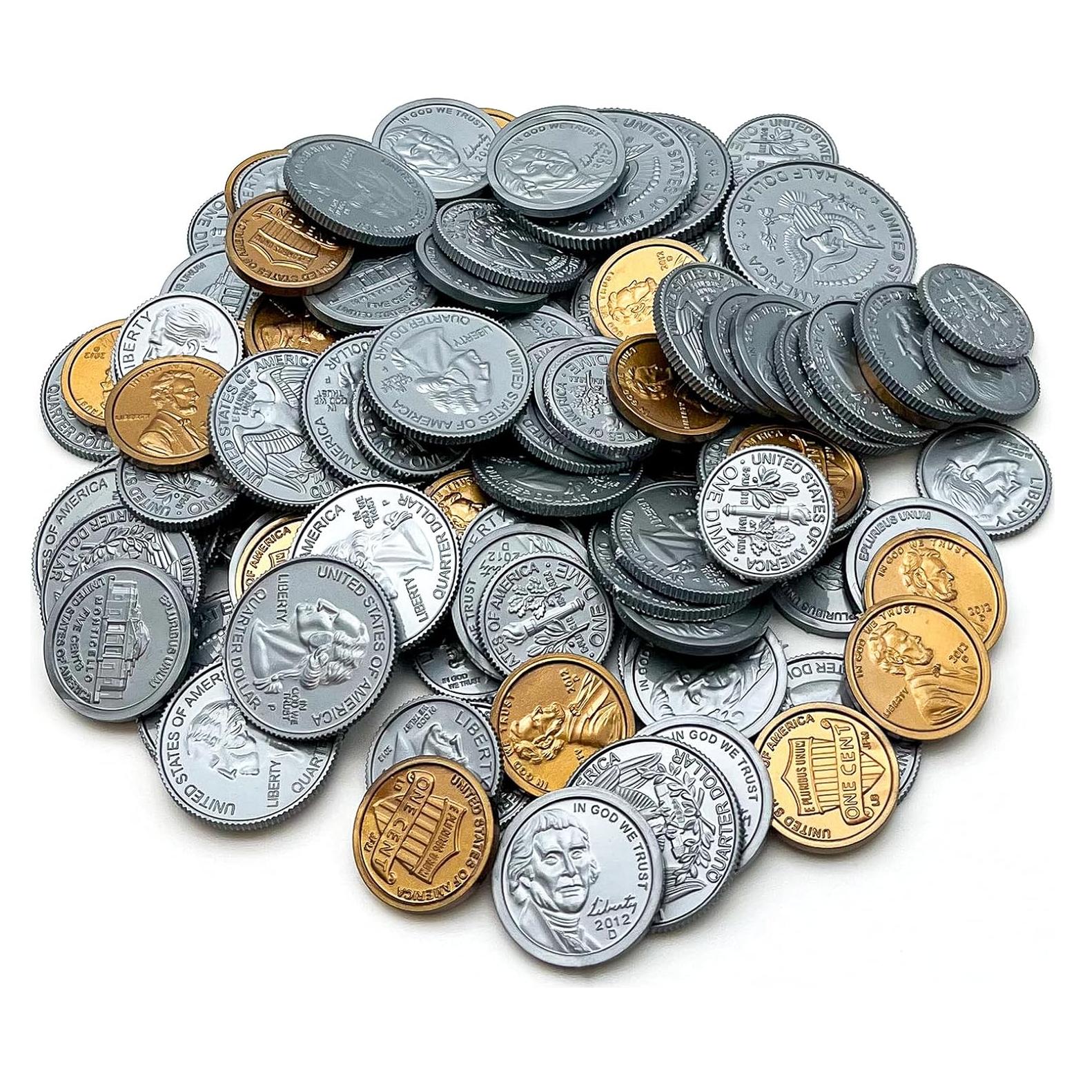 Dinero de Juego Maestro 110 Monedas Plástico TCR20639