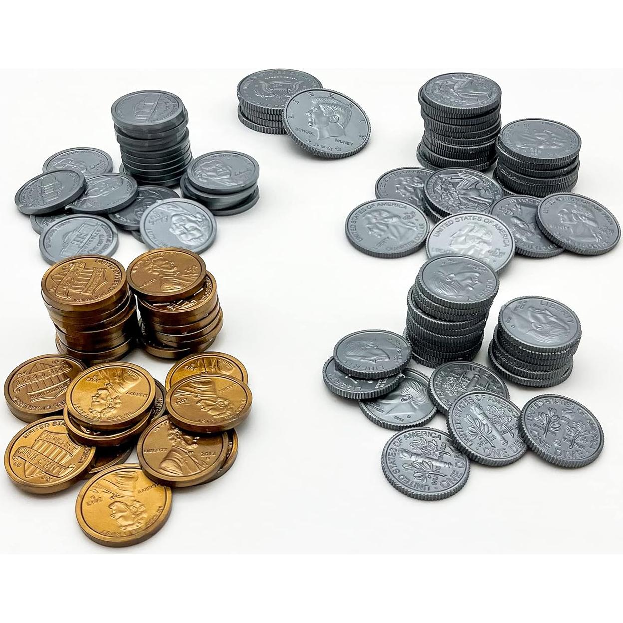 Dinero de Juego Maestro 110 Monedas Plástico TCR20639