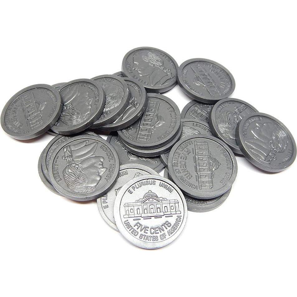 Set de 500 Monedas de Juguete hand2mind - Dinero Falso Realista