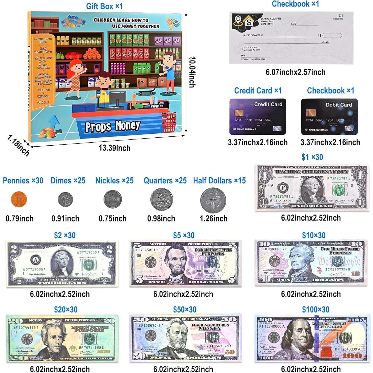 Juego de Matemáticas GOLDGE 333 Piezas para Niños 3-8 Años