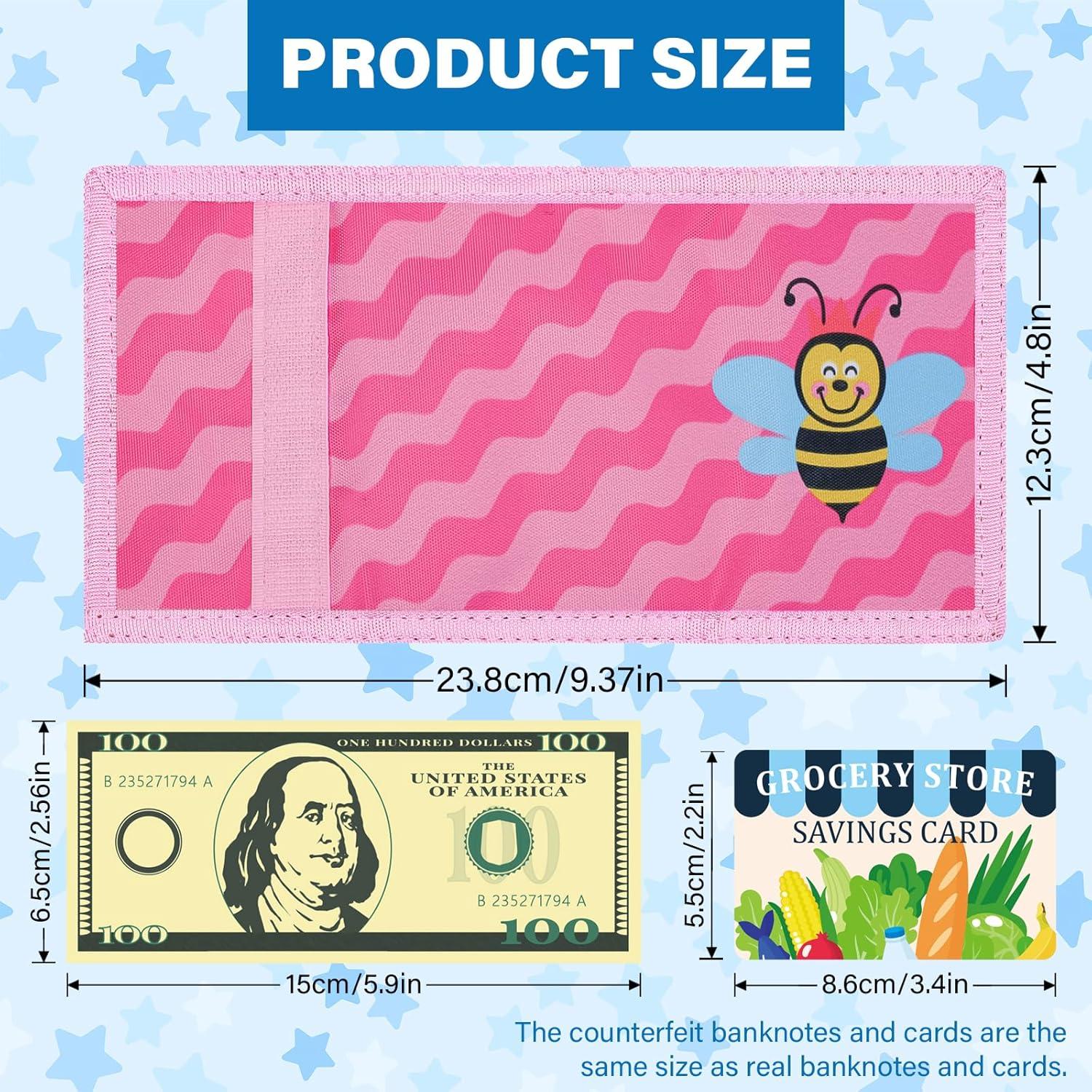 Cartera de Juego DEEKI con Monedas y Billetes Falsos 37 Piezas