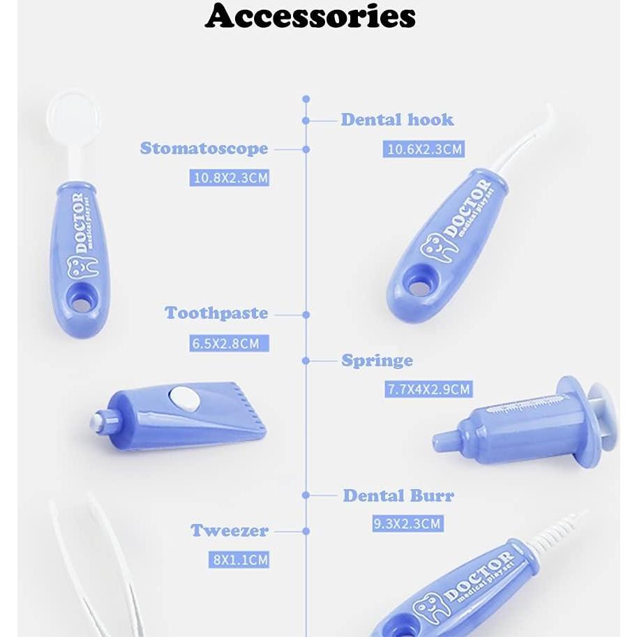 Juego de dentista 9 piezas OPTSPTOY para niños - Salud dental