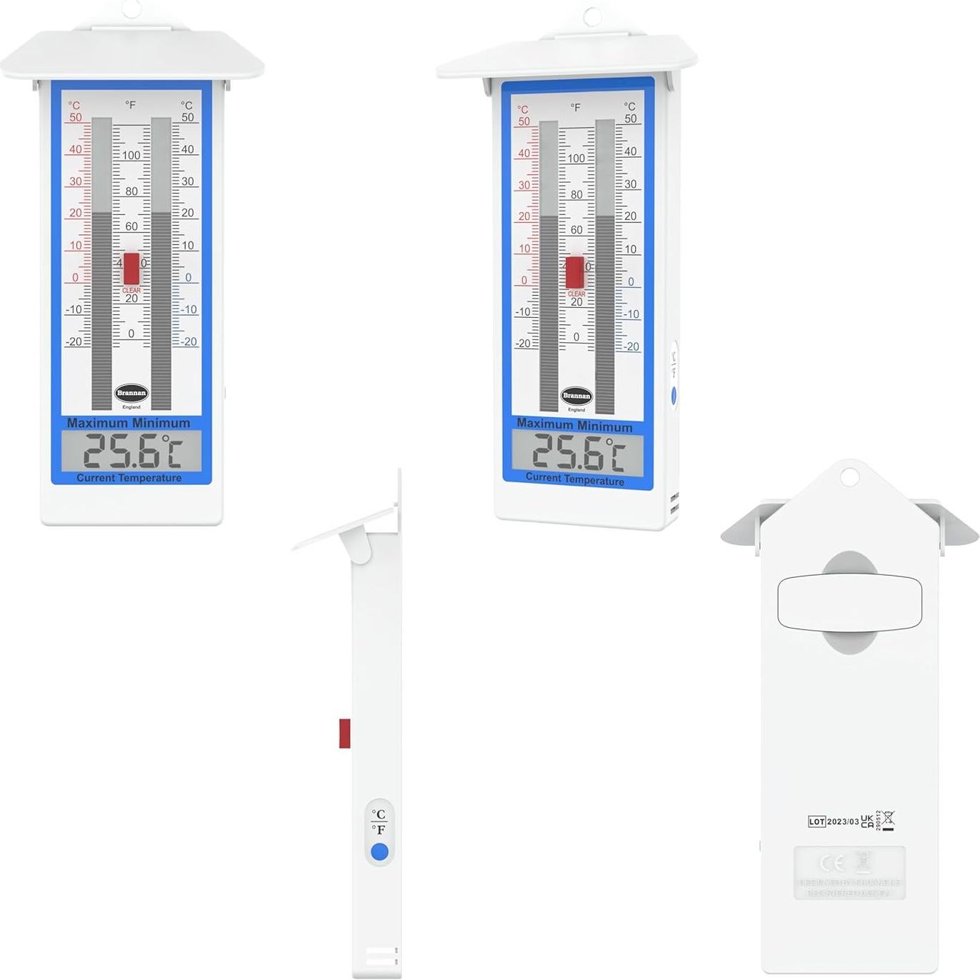 Termómetro Digital Mínimo Máximo S. Brannan para Invernadero