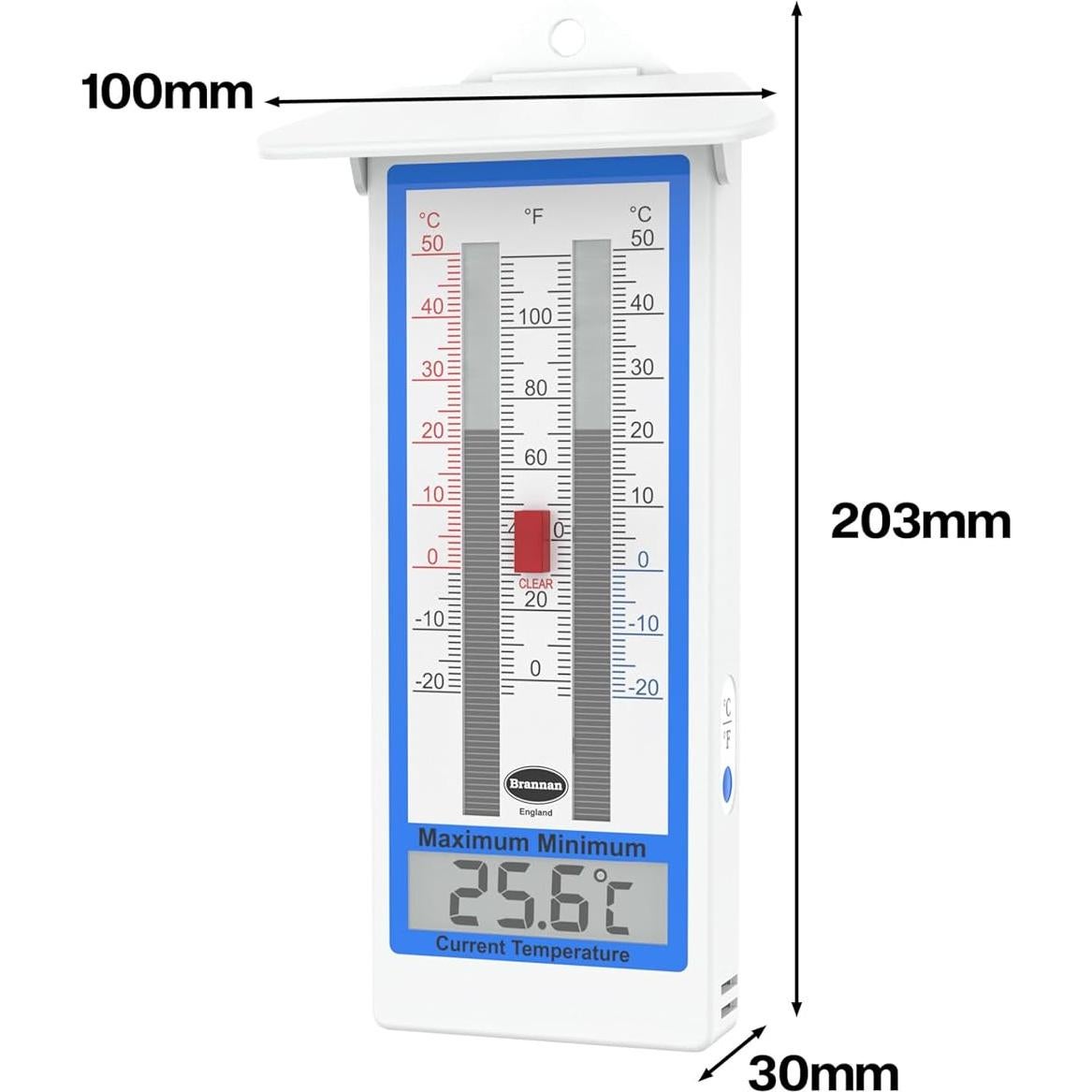 Termómetro Digital Mínimo Máximo S. Brannan para Invernadero
