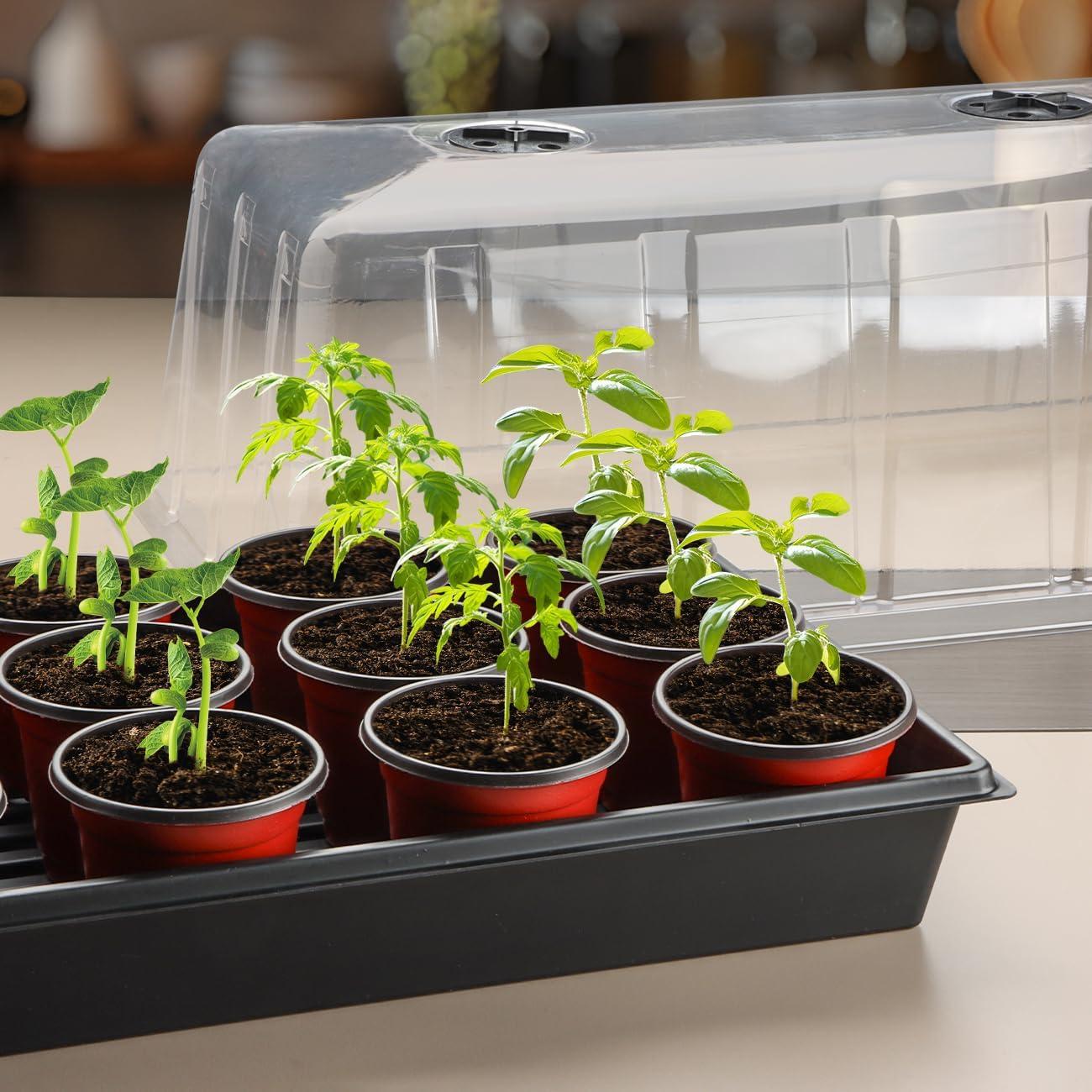 Bandeja de Plantas 1020 RooTrimmer con Domo Alto 18.54 cm - 5 Piezas