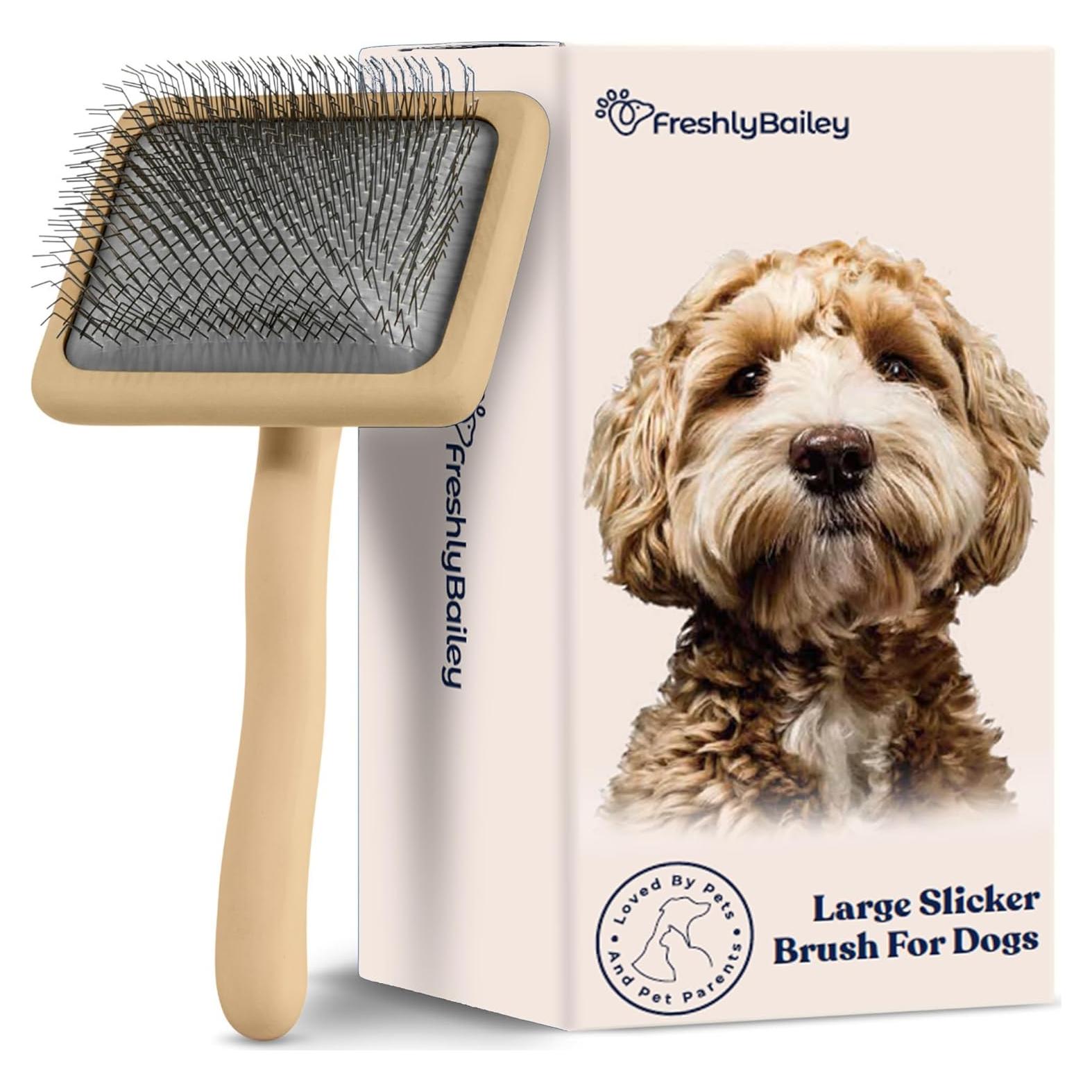 Cepillo Slicker para Perros Freshly Bailey - Ideal para Doodles y Poodles