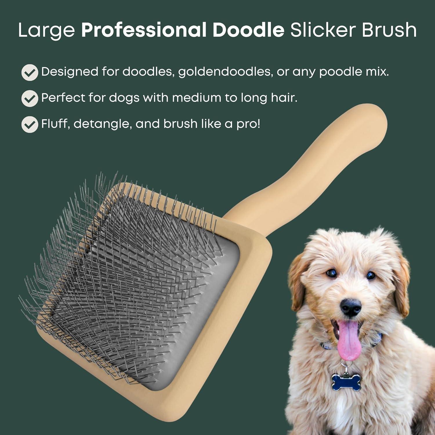 Cepillo Slicker para Perros Freshly Bailey - Ideal para Doodles y Poodles