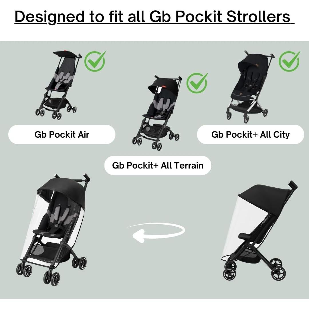 Cubierta de Lluvia para Cochecitos gb Pockit+ - SASHA'S