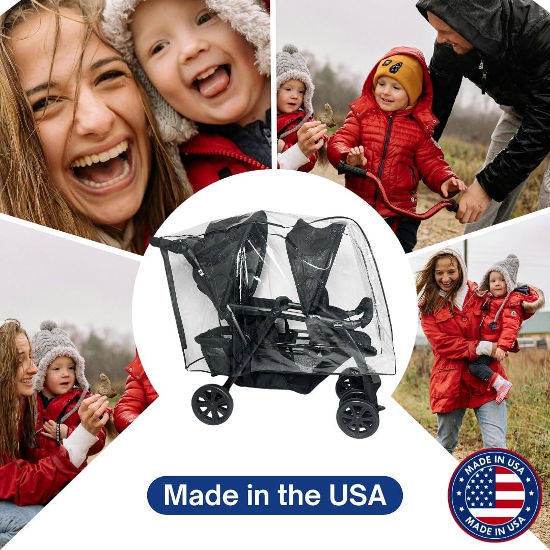 Cubierta de Lluvia y Viento Sasha para Carriola Doble Chicco