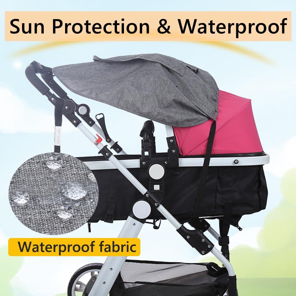 Sombra para Cochecito Universal UPF50+ Gris 59x69cm