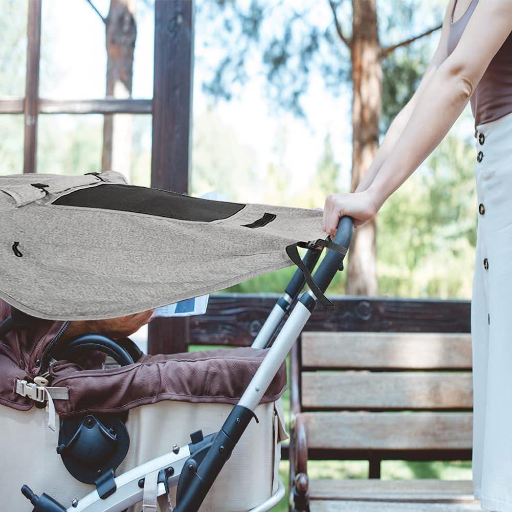 Sombra para Cochecito Universal UPF50+ Gris 59x69cm