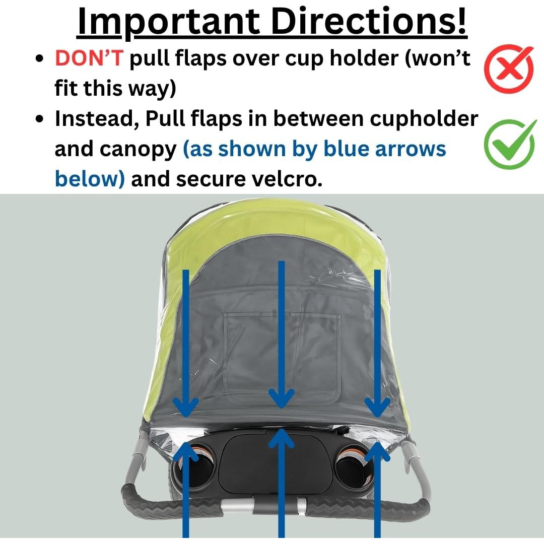 Funda de Lluvia SASHA para Carriola Doble Baby Trend Expedition