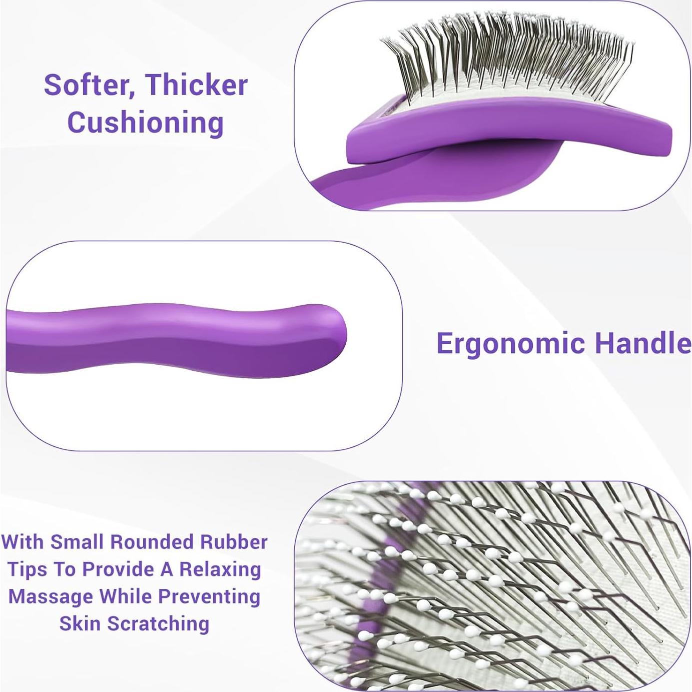 Cepillo Slicker Grande Aipawzz para Perros de Pelo Largo