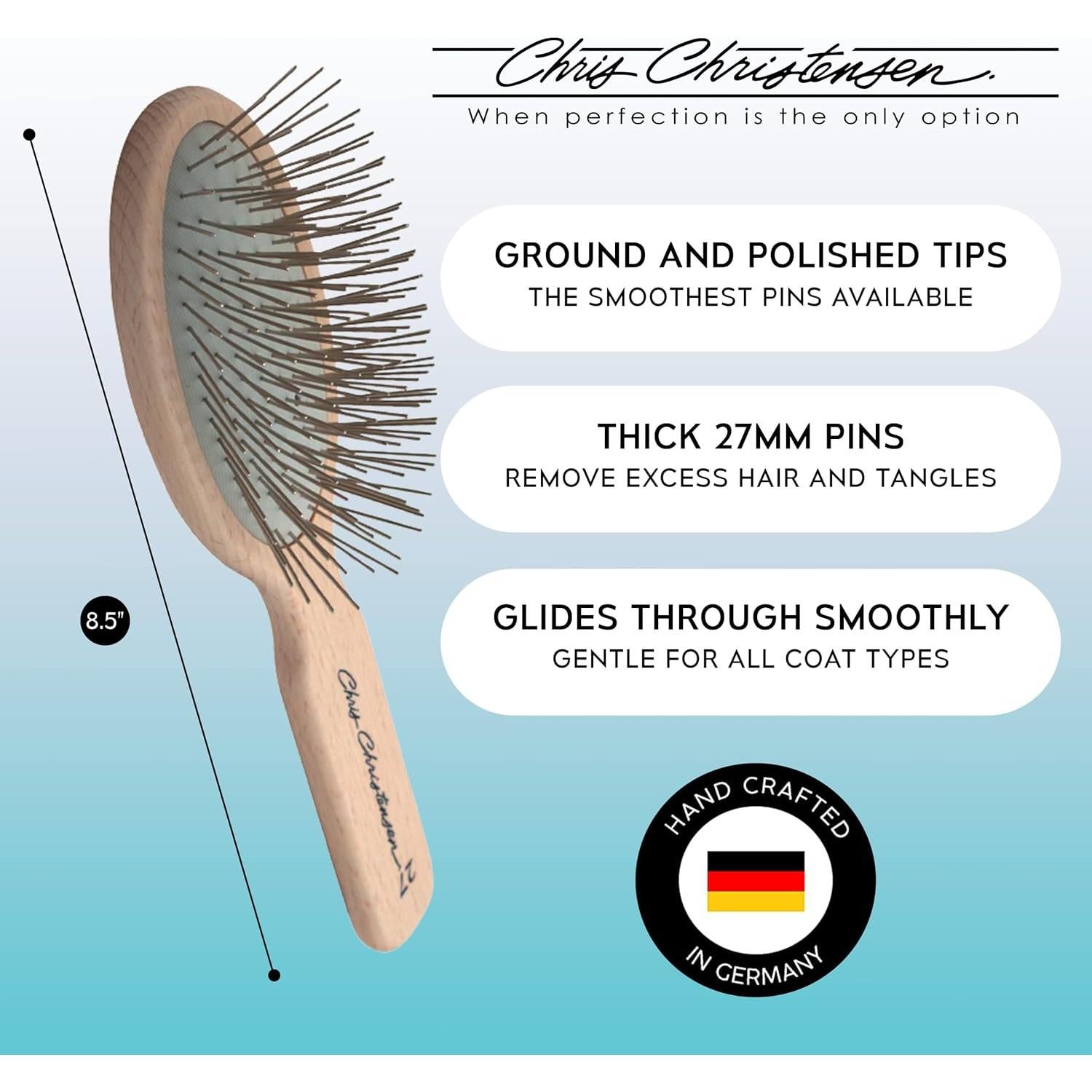 Cepillo Ovalado para Perros Chris Christensen 27mm Original