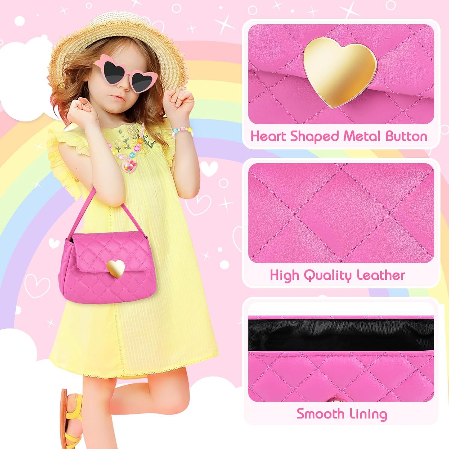 Bolso de Jugar Rosa Angeer con Accesorios para Niñas 3-6 Años