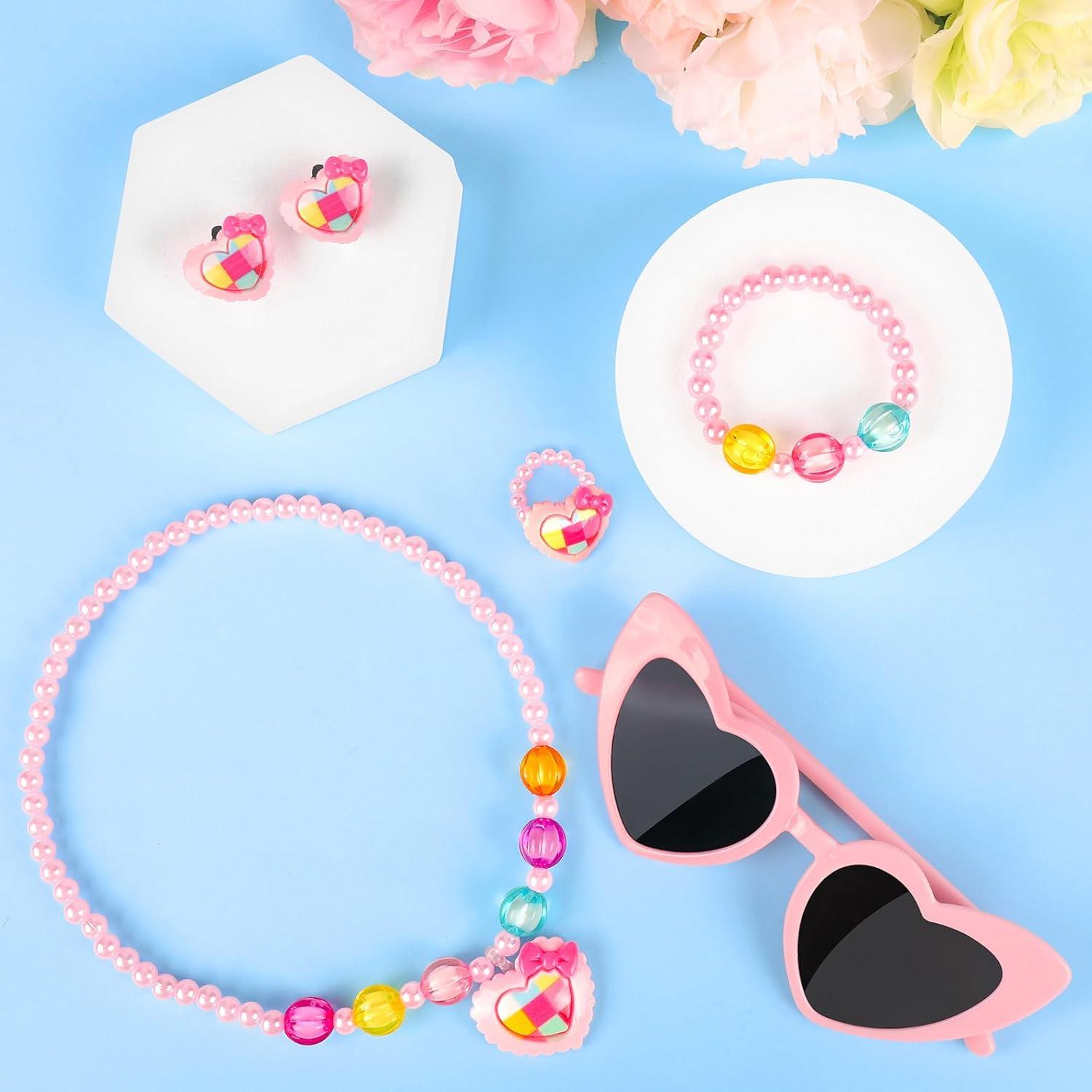 Bolso de Jugar Rosa Angeer con Accesorios para Niñas 3-6 Años