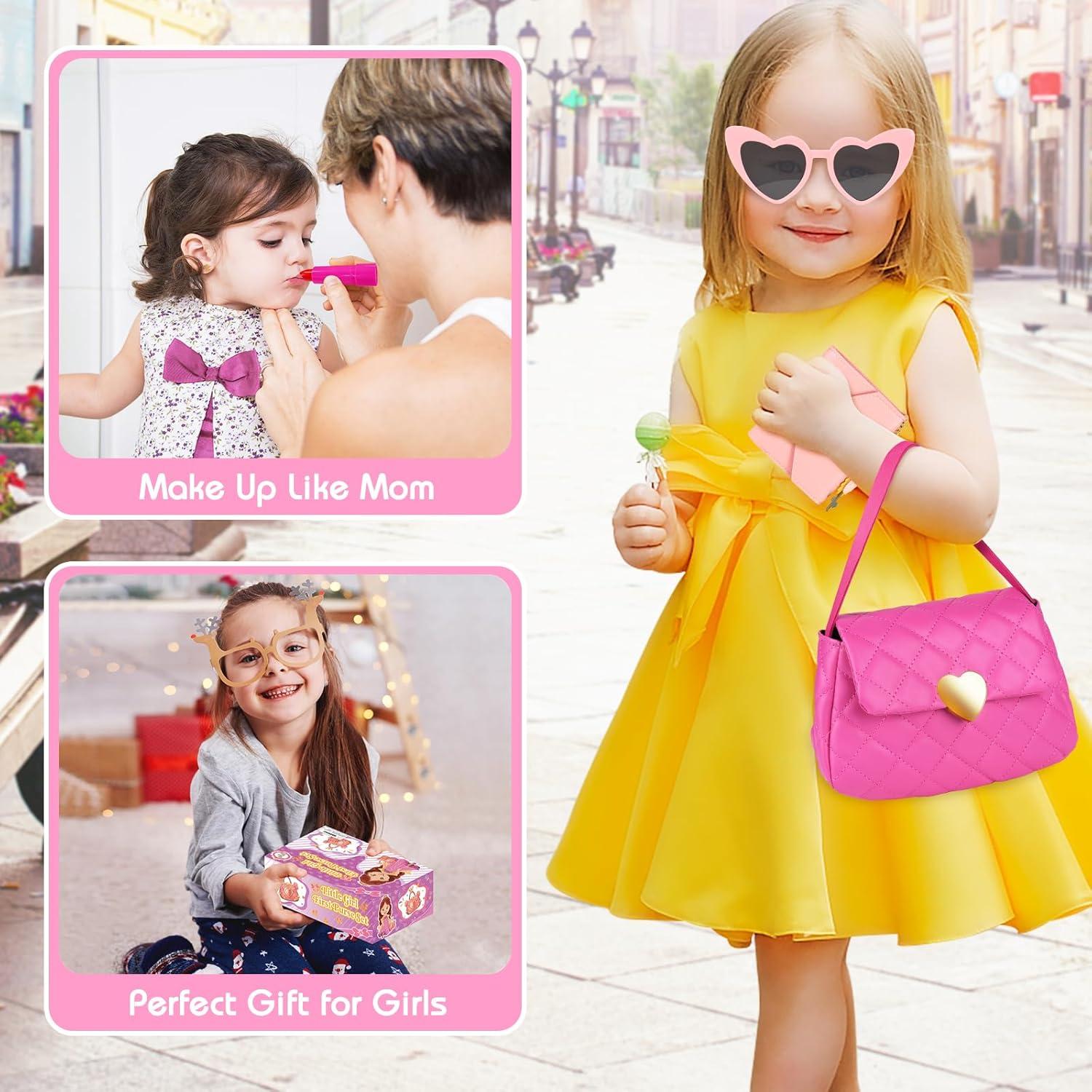 Bolso de Jugar Rosa Angeer con Accesorios para Niñas 3-6 Años