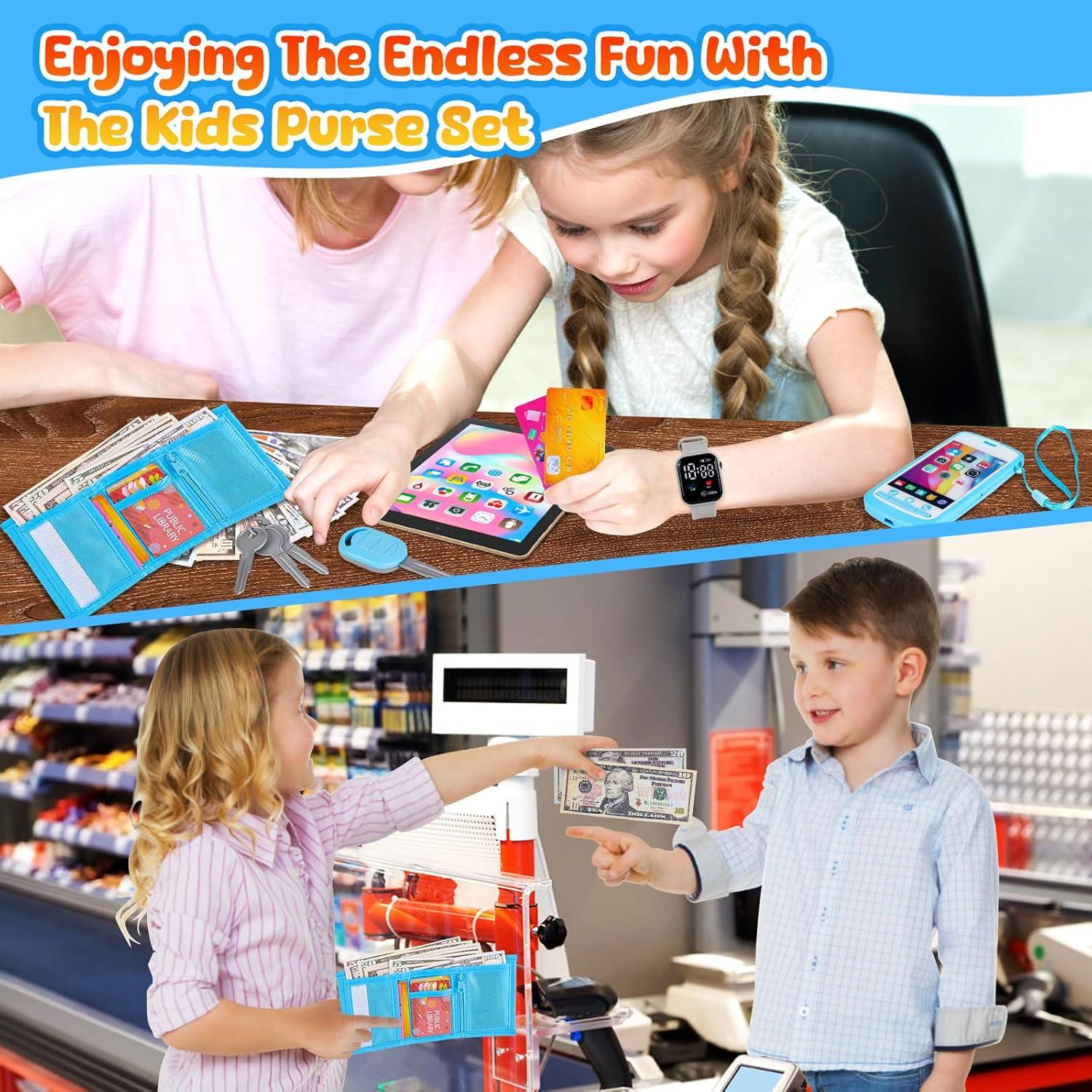 Cartera de Juego para Niños Pequeños 28 Piezas Accesorios