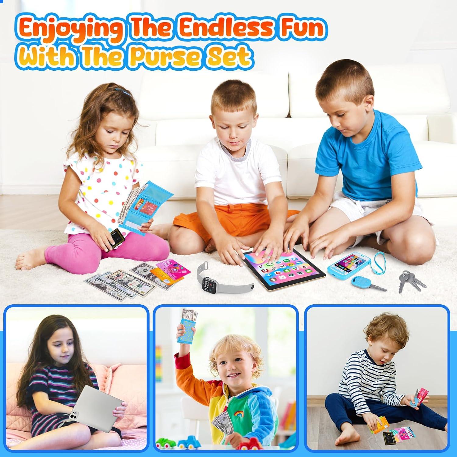 Cartera de Juego para Niños Pequeños 28 Piezas Accesorios