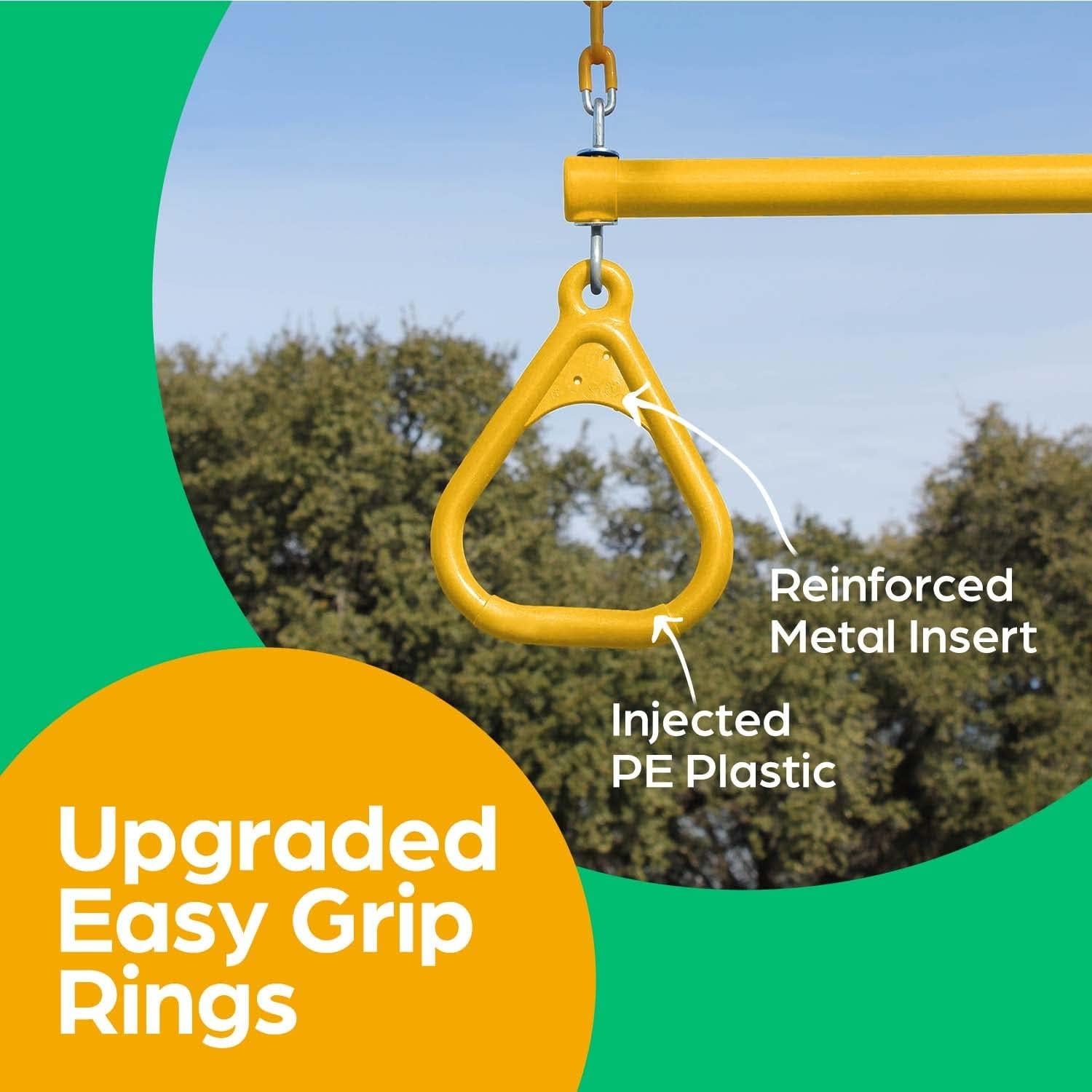 Barra de Trapecio Amarilla Juegos de Gimnasio de Selva Reino - 45.72 cm